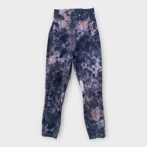 Lululemon Unlimit High-Rise 25" Leggings Keyhole Diamond Dye Graphite Grey 4